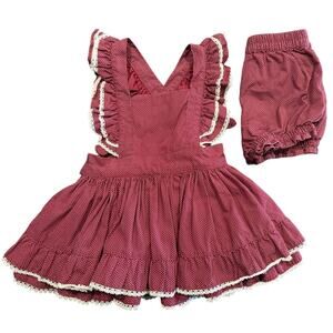 Well Dressed Wolf Wild Berry Naomi Set with Bloomers, Toddler Size 2T